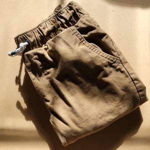 Cotton Drawstring Khaki Boy's Pants